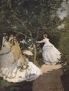 Claude Monet Women in the Garden (mk09) oil painting reproduction